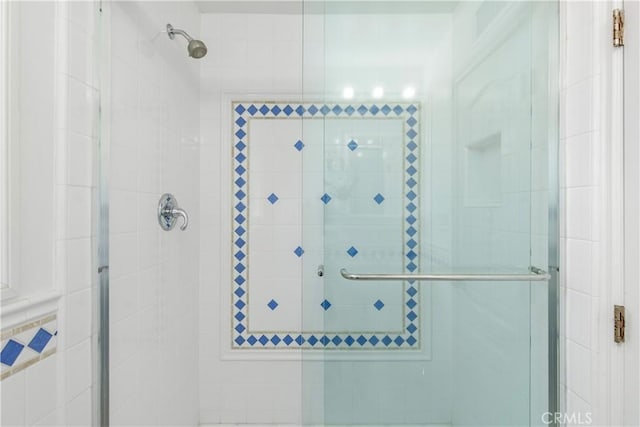 bathroom with walk in shower