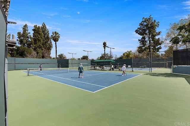 view of sport court featuring basketball court