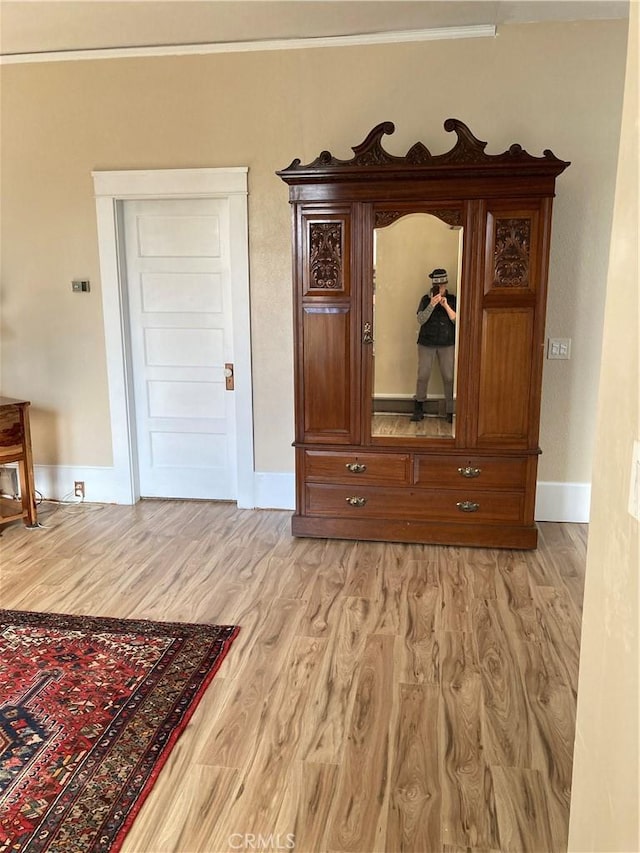 interior space featuring light wood-type flooring