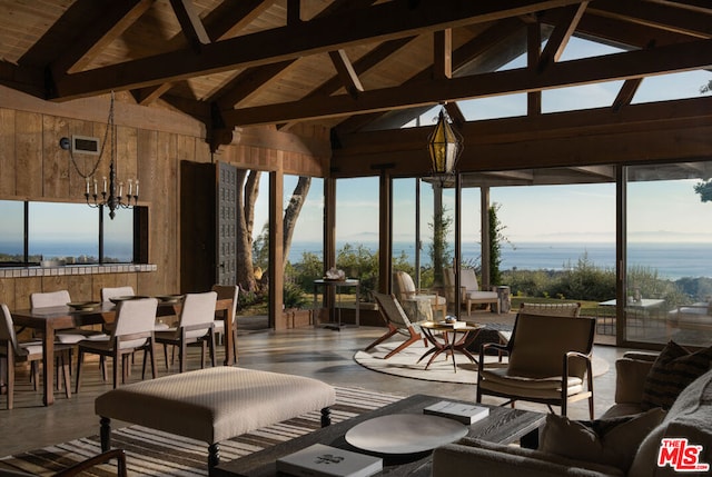 view of patio / terrace featuring a gazebo and a water view