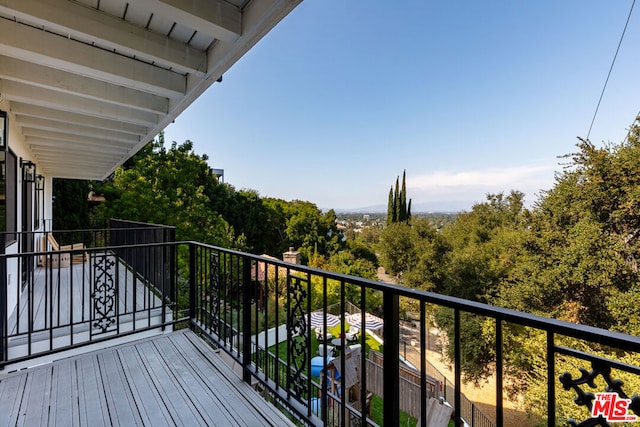 view of balcony