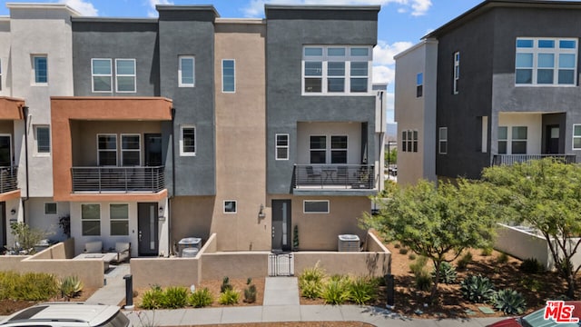 view of front of home with central AC unit