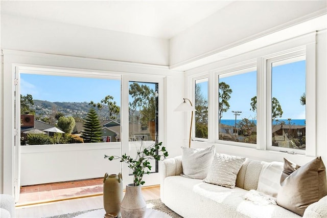 view of sunroom / solarium