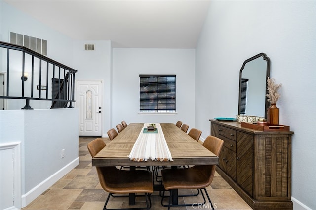 view of dining area