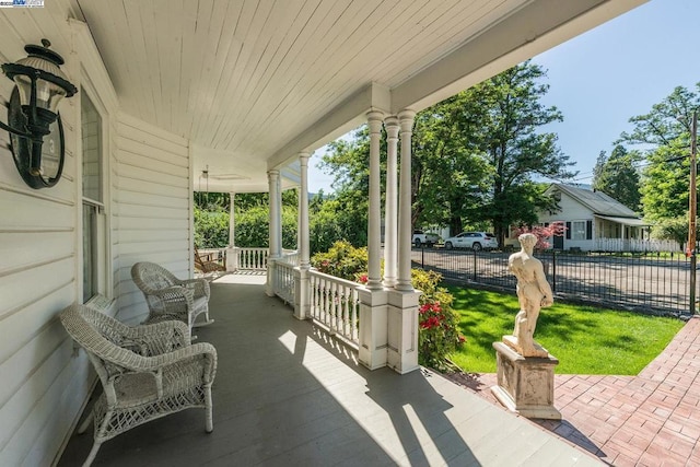 view of patio / terrace featuring a porch