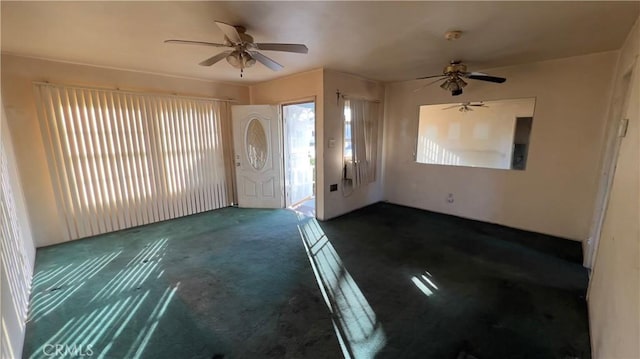 view of carpeted foyer