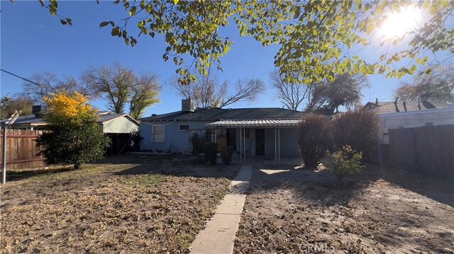 view of rear view of property