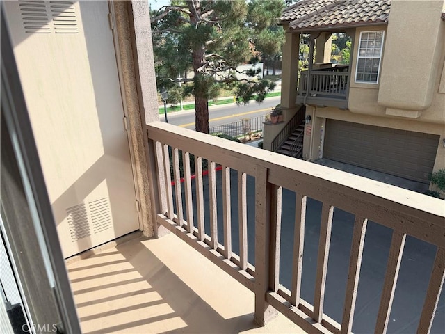 view of balcony