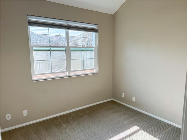 view of carpeted empty room