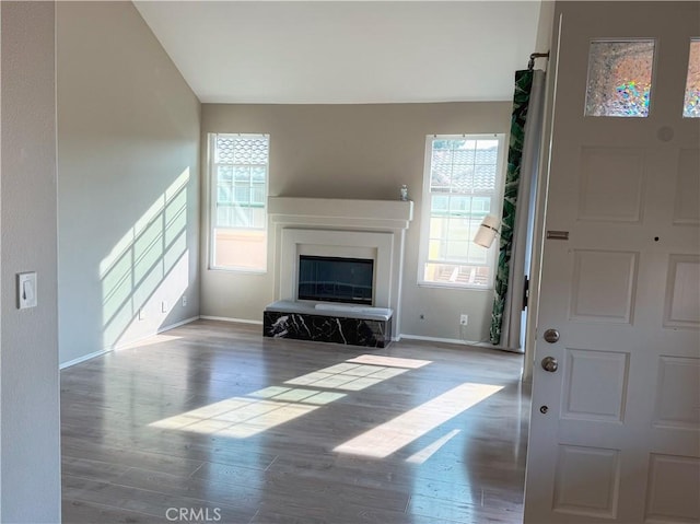 living room featuring hardwood / wood-style floors