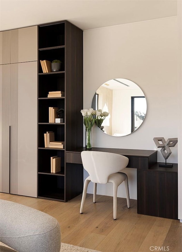 interior space featuring light hardwood / wood-style flooring