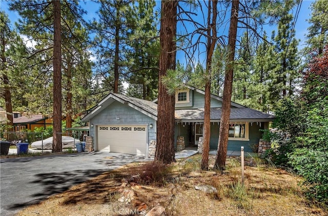 view of front of house featuring a garage