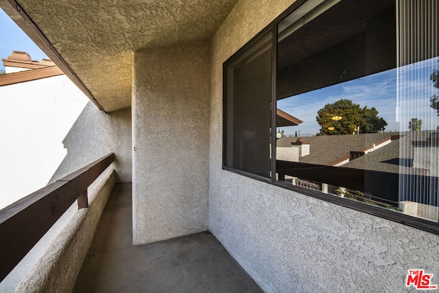 view of balcony