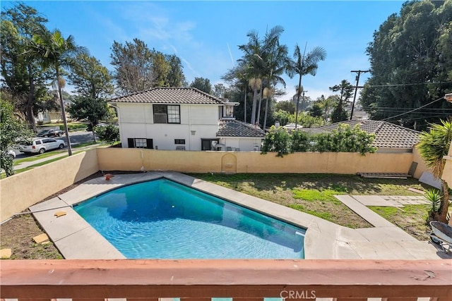 4485 Myrtle Ave, Long Beach, CA 90807 - view of swimming pool featuring a patio area, a fenced backyard, and a fenced in pool
