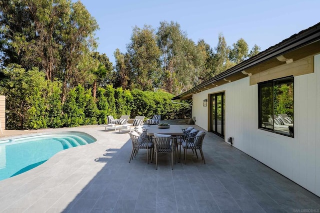 view of pool with a patio