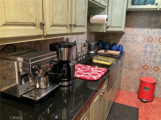 kitchen featuring backsplash