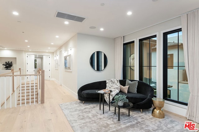 interior space featuring light hardwood / wood-style floors