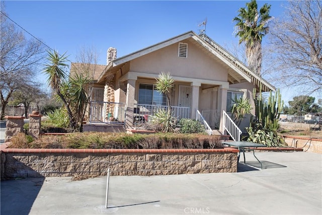 view of front of home with a porch