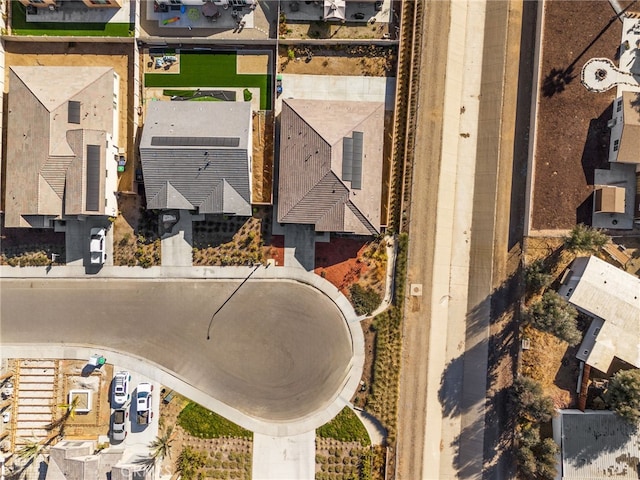 aerial view featuring a residential view