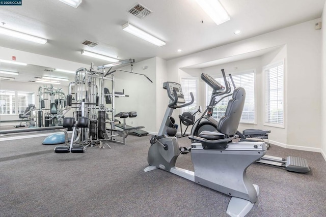 view of exercise room