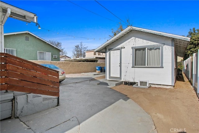 exterior space featuring a patio area