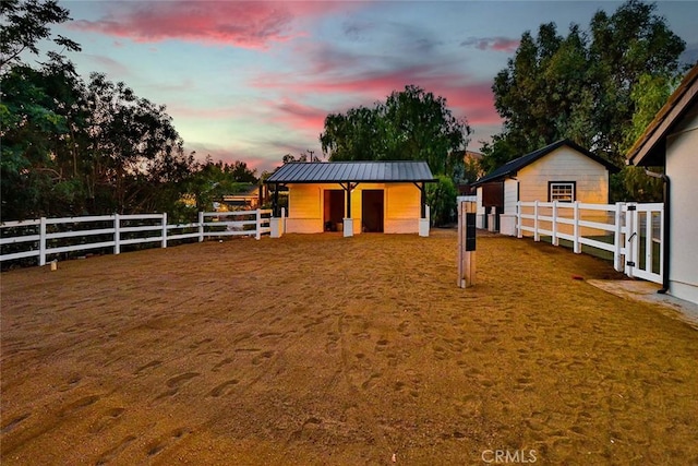 view of horse barn