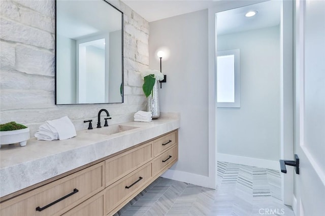 bathroom featuring vanity