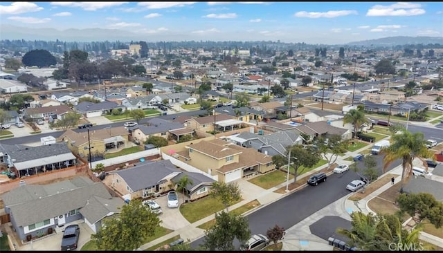 bird's eye view featuring a residential view