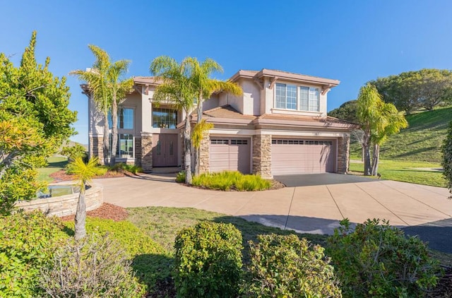 view of front of home featuring a garage