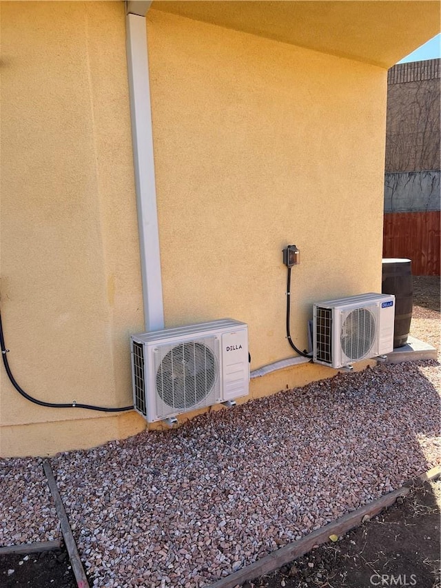 exterior details featuring ac unit