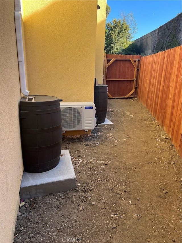 view of yard featuring ac unit