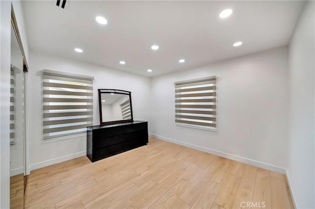 interior space featuring light wood-type flooring