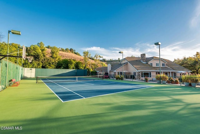 view of tennis court