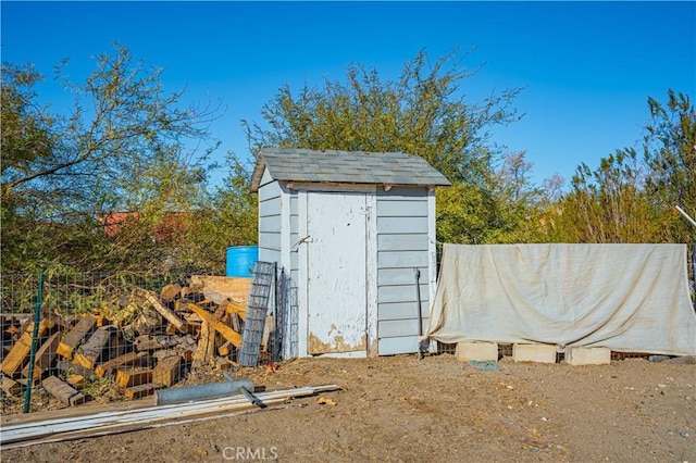 view of outdoor structure