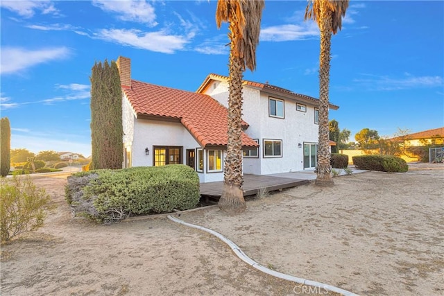 view of rear view of property