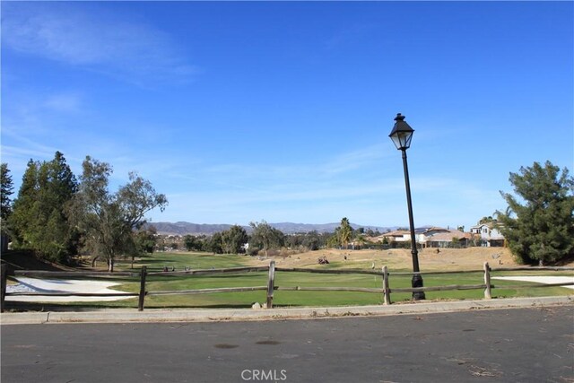 view of street featuring a mountain view