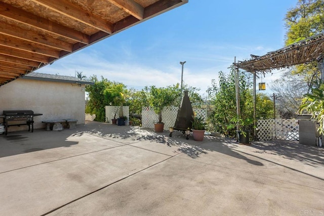 view of patio / terrace featuring grilling area