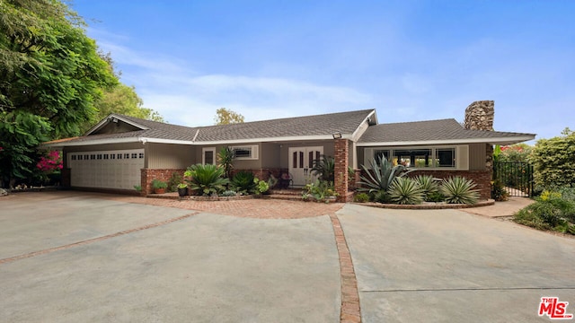 ranch-style house with a garage