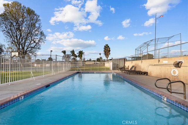 view of pool