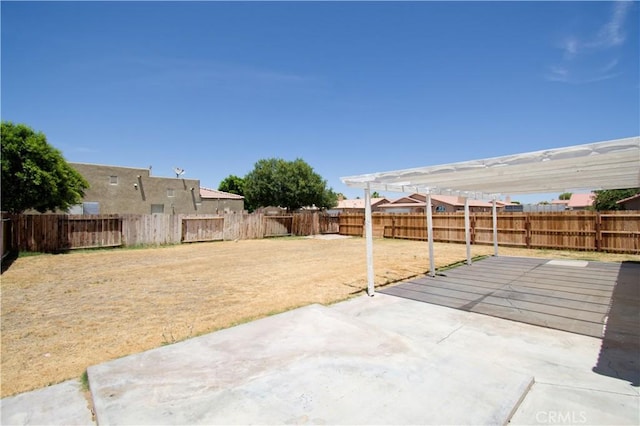 view of patio / terrace with a pergola