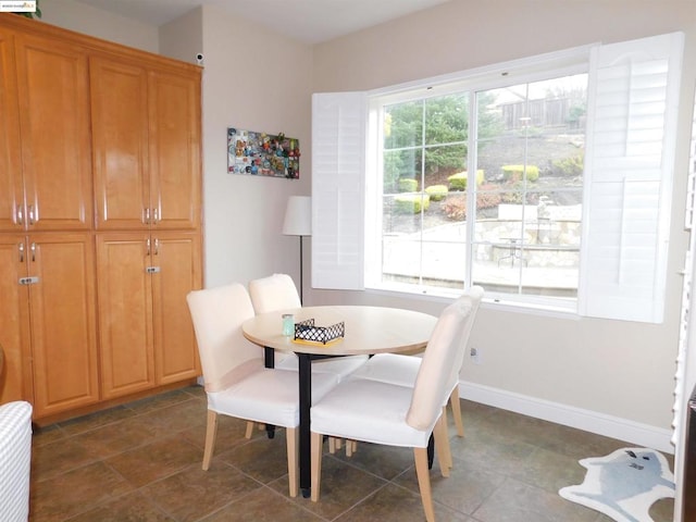 view of dining room