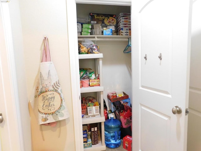 view of pantry