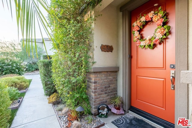 view of entrance to property