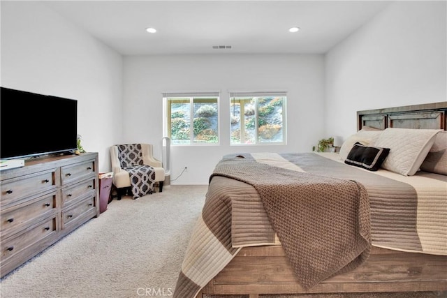 bedroom with carpet floors