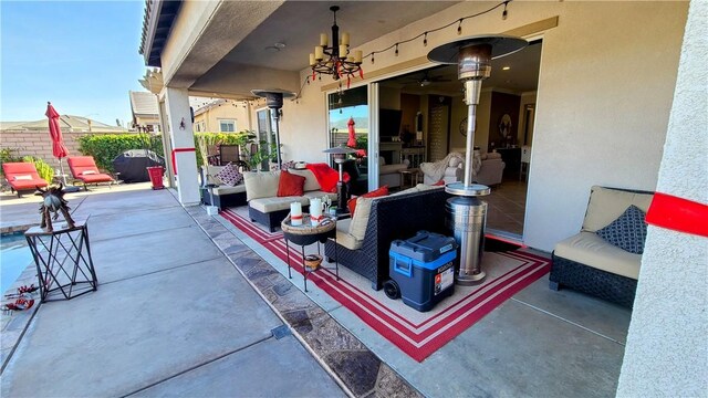 view of patio / terrace featuring outdoor lounge area