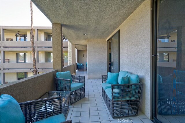 balcony with an outdoor living space