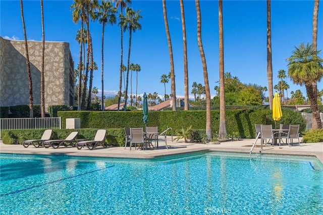 view of pool with a patio area