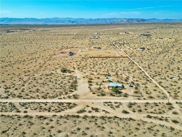 aerial view featuring a mountain view