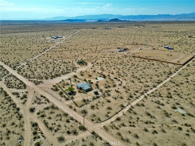 aerial view featuring a mountain view