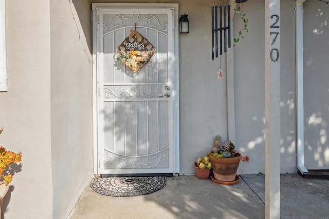 view of entrance to property